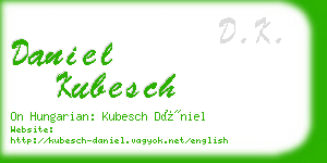 daniel kubesch business card